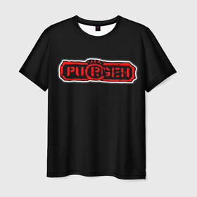 Мужская футболка 3D с принтом Purgen в Кировске, 100% полиэфир | прямой крой, круглый вырез горловины, длина до линии бедер | Тематика изображения на принте: moscow punks | punks | punks not dead | purgen | московские панки | панки | пурген