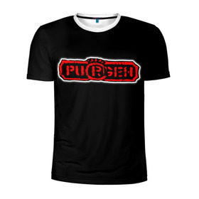 Мужская футболка 3D спортивная с принтом Purgen в Кировске, 100% полиэстер с улучшенными характеристиками | приталенный силуэт, круглая горловина, широкие плечи, сужается к линии бедра | moscow punks | punks | punks not dead | purgen | московские панки | панки | пурген