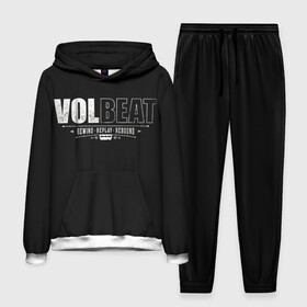 Мужской костюм 3D (с толстовкой) с принтом Volbeat в Кировске,  |  | Тематика изображения на принте: groove metal | hardcore | psychobilly | rebound | replay | rewind | volbeat | волбит