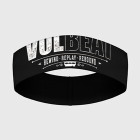 Повязка на голову 3D с принтом Volbeat в Кировске,  |  | Тематика изображения на принте: groove metal | hardcore | psychobilly | rebound | replay | rewind | volbeat | волбит