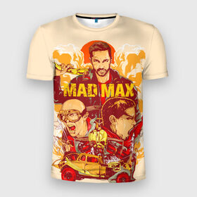 Мужская футболка 3D спортивная с принтом Безумный Макс в Кировске, 100% полиэстер с улучшенными характеристиками | приталенный силуэт, круглая горловина, широкие плечи, сужается к линии бедра | mad max. боевик | байкер | бандит | постапокалипсис | пустыня