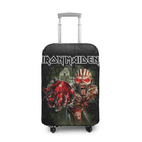 Чехол для чемодана 3D с принтом Iron Maiden в Кировске, 86% полиэфир, 14% спандекс | двустороннее нанесение принта, прорези для ручек и колес | heavy metal | iron maiden | metal | айрон мейден | группы | метал | музыка | рок | хеви метал