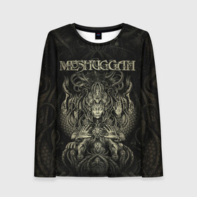 Женский лонгслив 3D с принтом Meshuggah в Кировске, 100% полиэстер | длинные рукава, круглый вырез горловины, полуприлегающий силуэт | djent | jens kidman | meshuggah | metal | грув метал | группы | метал | мешуга | музыка | рок