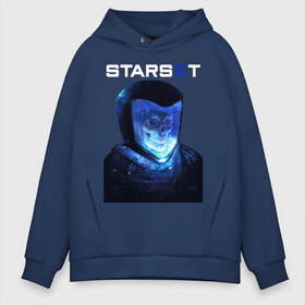 Мужское худи Oversize хлопок с принтом Starset в Кировске, френч-терри — 70% хлопок, 30% полиэстер. Мягкий теплый начес внутри —100% хлопок | боковые карманы, эластичные манжеты и нижняя кромка, капюшон на магнитной кнопке | Тематика изображения на принте: astronaut | logo | rock | skull | space | starset | космонавт | космос | лого | рок | старсет | череп