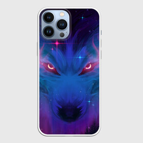 Чехол для iPhone 13 Pro Max с принтом Звездный волк в Кировске,  |  | взгляд | волк | волки | волчица | животное | звезды | зверь | космос