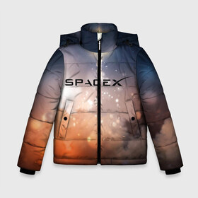 Зимняя куртка для мальчиков 3D с принтом SpaceX 3D в Кировске, ткань верха — 100% полиэстер; подклад — 100% полиэстер, утеплитель — 100% полиэстер | длина ниже бедра, удлиненная спинка, воротник стойка и отстегивающийся капюшон. Есть боковые карманы с листочкой на кнопках, утяжки по низу изделия и внутренний карман на молнии. 

Предусмотрены светоотражающий принт на спинке, радужный светоотражающий элемент на пуллере молнии и на резинке для утяжки | elon musk | spacex | илон маск