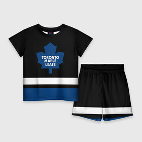 Детский костюм с шортами 3D с принтом Торонто Мейпл Лифс в Кировске,  |  | hockey | maple leafs | nhl | toronto | toronto maple leafs | usa | мейпл лифс | нхл | спорт | сша | торонто | торонто мейпл лифс | хоккей | шайба