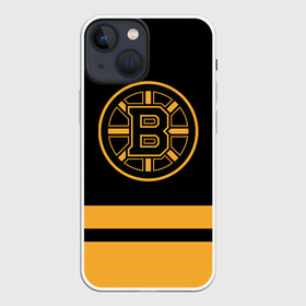 Чехол для iPhone 13 mini с принтом Бостон Брюинз НХЛ в Кировске,  |  | boston | boston bruins | bruins | hockey | nhl | usa | бостон | бостон брюинз | нхл | спорт | сша | хоккей | шайба