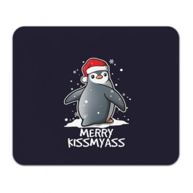 Коврик для мышки прямоугольный с принтом Santa penguin в Кировске, натуральный каучук | размер 230 х 185 мм; запечатка лицевой стороны | christmas | claus | jingle | merry | santa | елка | игрушки | клаус | клюв | колокольчик | новый год | олени | пингвин | подарок | праздник | рождество | санта | снег | снежинки | шапка