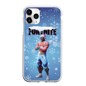 Чехол для iPhone 11 Pro Max матовый с принтом FORTNITE НОВОГОДНИЙ в Кировске, Силикон |  | 