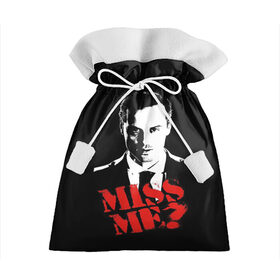 Подарочный 3D мешок с принтом Miss me? в Кировске, 100% полиэстер | Размер: 29*39 см | 221b | bbc | benedict cumberbatch | john watson | mark gatiss | martin freeman | sherlock holmes | steven moffat | бейкер | джон ватсон | мориарти | стрит | шерлок