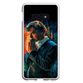 Чехол для Samsung S10E с принтом Sherlock в Кировске, Силикон | Область печати: задняя сторона чехла, без боковых панелей | Тематика изображения на принте: 221b | bbc | benedict cumberbatch | john watson | mark gatiss | martin freeman | sherlock holmes | steven moffat | бейкер | джон ватсон | мориарти | стрит | шерлок