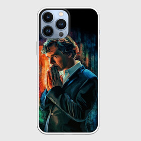 Чехол для iPhone 13 Pro Max с принтом Sherlock в Кировске,  |  | Тематика изображения на принте: 221b | bbc | benedict cumberbatch | john watson | mark gatiss | martin freeman | sherlock holmes | steven moffat | бейкер | джон ватсон | мориарти | стрит | шерлок