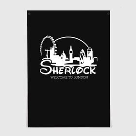 Постер с принтом Sherlock в Кировске, 100% бумага
 | бумага, плотность 150 мг. Матовая, но за счет высокого коэффициента гладкости имеет небольшой блеск и дает на свету блики, но в отличии от глянцевой бумаги не покрыта лаком | 221b | bbc | benedict cumberbatch | john watson | mark gatiss | martin freeman | sherlock holmes | steven moffat | бейкер | джон ватсон | мориарти | стрит | шерлок