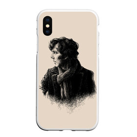 Чехол для iPhone XS Max матовый с принтом Sherlock в Кировске, Силикон | Область печати: задняя сторона чехла, без боковых панелей | 221b | bbc | benedict cumberbatch | john watson | mark gatiss | martin freeman | sherlock holmes | steven moffat | бейкер | джон ватсон | мориарти | стрит | шерлок