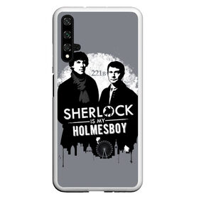 Чехол для Honor 20 с принтом Sherlock Holmesboy в Кировске, Силикон | Область печати: задняя сторона чехла, без боковых панелей | Тематика изображения на принте: 221b | bbc | benedict cumberbatch | john watson | mark gatiss | martin freeman | sherlock holmes | steven moffat | бейкер | джон ватсон | мориарти | стрит | шерлок