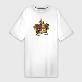 Платье-футболка хлопок с принтом King of S T в Кировске,  |  | 4сезон | rick and morty | мультсериал | рик и морти