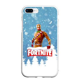 Чехол для iPhone 7Plus/8 Plus матовый с принтом Новогодний Fortnite в Кировске, Силикон | Область печати: задняя сторона чехла, без боковых панелей | Тематика изображения на принте: 2020 | christmas | fortnite | fortnite 2 | fortnite chapter 2 | fortnite2 | fortnite: chapter 2 | new year | snow | winter | игры | новогодний | новый год | фортнайт | фортнайт 2