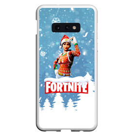 Чехол для Samsung S10E с принтом Новогодний Fortnite в Кировске, Силикон | Область печати: задняя сторона чехла, без боковых панелей | Тематика изображения на принте: 2020 | christmas | fortnite | fortnite 2 | fortnite chapter 2 | fortnite2 | fortnite: chapter 2 | new year | snow | winter | игры | новогодний | новый год | фортнайт | фортнайт 2