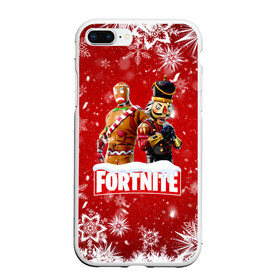 Чехол для iPhone 7Plus/8 Plus матовый с принтом Новогодний Fortnite в Кировске, Силикон | Область печати: задняя сторона чехла, без боковых панелей | 2020 | christmas | fortnite | fortnite 2 | fortnite chapter 2 | fortnite2 | fortnite: chapter 2 | new year | snow | winter | игры | новогодний | новый год | фортнайт | фортнайт 2