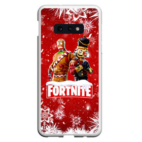 Чехол для Samsung S10E с принтом Новогодний Fortnite в Кировске, Силикон | Область печати: задняя сторона чехла, без боковых панелей | Тематика изображения на принте: 2020 | christmas | fortnite | fortnite 2 | fortnite chapter 2 | fortnite2 | fortnite: chapter 2 | new year | snow | winter | игры | новогодний | новый год | фортнайт | фортнайт 2