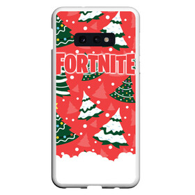 Чехол для Samsung S10E с принтом Fortnite Новогодний в Кировске, Силикон | Область печати: задняя сторона чехла, без боковых панелей | Тематика изображения на принте: battle | christmas | claus | fortnite | merry | santa | save | season | the | world | битва | борьба | зомби | королевская | олени | рождество | снежинки | стратегия | фортнайт