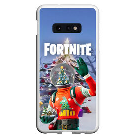 Чехол для Samsung S10E с принтом Fortnite Новогодний в Кировске, Силикон | Область печати: задняя сторона чехла, без боковых панелей | christmas | epic games | fortnite | игры | новый год | рождество | фортнайт