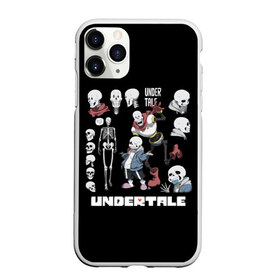 Чехол для iPhone 11 Pro Max матовый с принтом UNDERTALE в Кировске, Силикон |  | chara | frisk | sans | undertale | андертале | андертейл | игра | подземная история | подземная сказка | санс | ундертале | фриск | чара