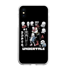 Чехол для iPhone XS Max матовый с принтом UNDERTALE в Кировске, Силикон | Область печати: задняя сторона чехла, без боковых панелей | chara | frisk | sans | undertale | андертале | андертейл | игра | подземная история | подземная сказка | санс | ундертале | фриск | чара