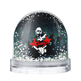 Снежный шар с принтом Алиса в Кировске, Пластик | Изображение внутри шара печатается на глянцевой фотобумаге с двух сторон | rock | алиса | группа | кинчев | музыка | рок | фестиваль