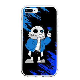 Чехол для iPhone 7Plus/8 Plus матовый с принтом UNDERTALE в Кировске, Силикон | Область печати: задняя сторона чехла, без боковых панелей | chara | frisk | sans | undertale | андертале | андертейл | игра | подземная история | подземная сказка | санс | ундертале | фриск | чара