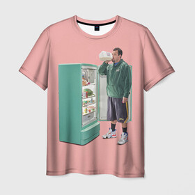 Мужская футболка 3D с принтом Адам Сэндлер в Кировске, 100% полиэфир | прямой крой, круглый вырез горловины, длина до линии бедер | Тематика изображения на принте: actor | adam sandler | comedian | адам сэндлер | актер | комедиант