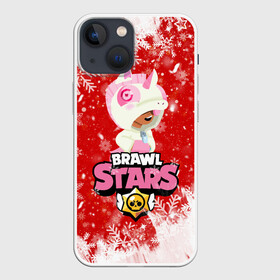 Чехол для iPhone 13 mini с принтом Brawl Stars Leon Unicorn в Кировске,  |  | 2020 | brawl | brawl stars | christmas | leon | new year | stars | бравл старс | брол старс | единорог | зима | игра | леон | новогодний | новый год | рождество | снег | снежинки