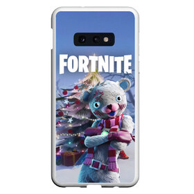 Чехол для Samsung S10E с принтом Fortnite Новогодний в Кировске, Силикон | Область печати: задняя сторона чехла, без боковых панелей | christmas | epic games | fortnite | игры | новый год | рождество | фортнайт