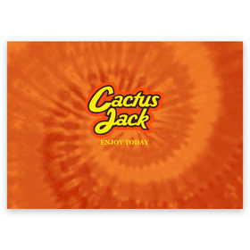 Поздравительная открытка с принтом Cactus Jack в Кировске, 100% бумага | плотность бумаги 280 г/м2, матовая, на обратной стороне линовка и место для марки
 | reeses puffs | travis scott | джэк | кактус | трэвис скотт