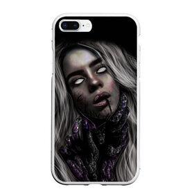 Чехол для iPhone 7Plus/8 Plus матовый с принтом BILLIE EILISH в Кировске, Силикон | Область печати: задняя сторона чехла, без боковых панелей | ayelish | bad guy | bellyache | bilie eilish | bilie elish | billie | billie eilish | eilish | electronic | elish | music | били айлиш | билли айлиш | эйлиш | элиш