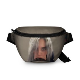 Поясная сумка 3D с принтом BILLIE EILISH в Кировске, 100% полиэстер | плотная ткань, ремень с регулируемой длиной, внутри несколько карманов для мелочей, основное отделение и карман с обратной стороны сумки застегиваются на молнию | ayelish | bad guy | bellyache | bilie eilish | bilie elish | billie | billie eilish | eilish | electronic | elish | music | били айлиш | билли айлиш | эйлиш | элиш