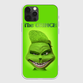 Чехол для iPhone 12 Pro Max с принтом Grinch Face в Кировске, Силикон |  | Тематика изображения на принте: christmas | claus | grinch stole | how the | jingle | merry | santa | гринч | гуманоид | диккенс | ктоград | олени | рождество | снежинки | чарльз