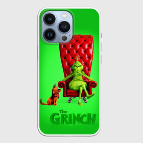 Чехол для iPhone 13 Pro с принтом The Grinch в Кировске,  |  | christmas | claus | grinch stole | how the | jingle | merry | santa | гринч | гуманоид | диккенс | ктоград | олени | рождество | снежинки | чарльз