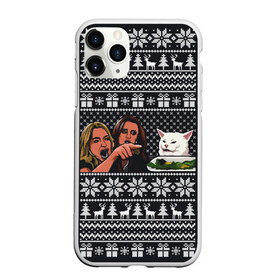 Чехол для iPhone 11 Pro Max матовый с принтом woman yelling at cat в Кировске, Силикон |  | happy new year | mem | woman yelling at cat | женщина кричит на кота | мем | новый год