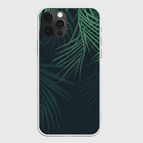 Чехол для iPhone 12 Pro Max с принтом Пальмовый узор в Кировске, Силикон |  | джунгли | зелёный | лепестки | лепесток | лес | листья | пальма | пальмы | папоротник | салатовый | тропики | черный