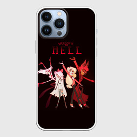 Чехол для iPhone 13 Pro Max с принтом Hazbin Hotel. Welcome to Hell в Кировске,  |  | alastor | angel | charlie | dust | hazbin | hotel | husk | katie | pentious | sir | vaggie | аластор | вэгги | даст | кэти | отель | пентиус | сэр | хазбин | хаск | чарли | энджел