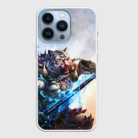 Чехол для iPhone 13 Pro с принтом Warrior Zoomorph в Кировске,  |  | mmorpg | perfect world | pw | амфибии | воин | древние | друид | жнец | жрец | зооморфы | идеальный мир | лучник | люди | маг | оборотень | паладин | пв | сиды | страж | стрелок | тени | шаман