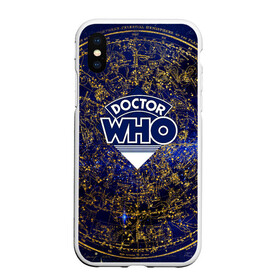 Чехол для iPhone XS Max матовый с принтом Doctor Who в Кировске, Силикон | Область печати: задняя сторона чехла, без боковых панелей | doctor | who | доктор | доктор кто | кто