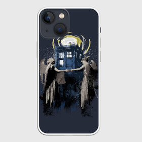 Чехол для iPhone 13 mini с принтом Doctor Who в Кировске,  |  | Тематика изображения на принте: bbc | dimension | dr who | jenna coleman | jodie whittaker | matt smith | relative | resolution | space | tardis | the doctor | time | галлифрей | джоди уиттакер | доктор кто | тардис