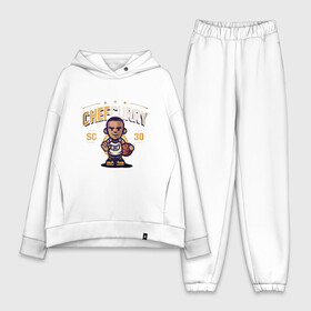 Женский костюм хлопок Oversize с принтом Chef Curry в Кировске,  |  | and1 | basketball | curry | game | golden state | nba | player | slam dunk | sport | stephen | streetball | team | warriors | баскетбол | баскетболист | игра | игрок | карри | мяч | нба | победа | слэм данк | спорт | стефен | тренер | чемпион