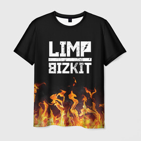 Мужская футболка 3D с принтом Limp Bizkit  в Кировске, 100% полиэфир | прямой крой, круглый вырез горловины, длина до линии бедер | bizkit | limp | limp bizkit | music | rock | бизкиты | лимп бизкит | лимпы | липкие письки | музыка | рок