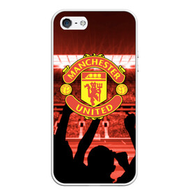 Чехол для iPhone 5/5S матовый с принтом Manchester United в Кировске, Силикон | Область печати: задняя сторона чехла, без боковых панелей | champions | football | manchester | manchester united | soccer | uefa | united | world cup | лига чемпионов | манчестер | манчестер юнайтед | форма | формы | футбол | юнайтед