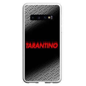 Чехол для Samsung Galaxy S10 с принтом КВЕНТИН ТАРАНТИНО в Кировске, Силикон | Область печати: задняя сторона чехла, без боковых панелей | Тематика изображения на принте: tarantino | квентин тарантино | однажды в голливуде | тарантино