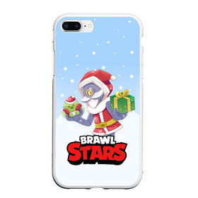 Чехол для iPhone 7Plus/8 Plus матовый с принтом Brawl Stars Christmas Barley в Кировске, Силикон | Область печати: задняя сторона чехла, без боковых панелей | bo | brawl | brock | bull | colt | dynamike | elprimo | jessie | leon | moba | nita | shelly | stars | бо | брок | булл | джесси | динамайк | кольт | леон | нита | шелли | эльпримо